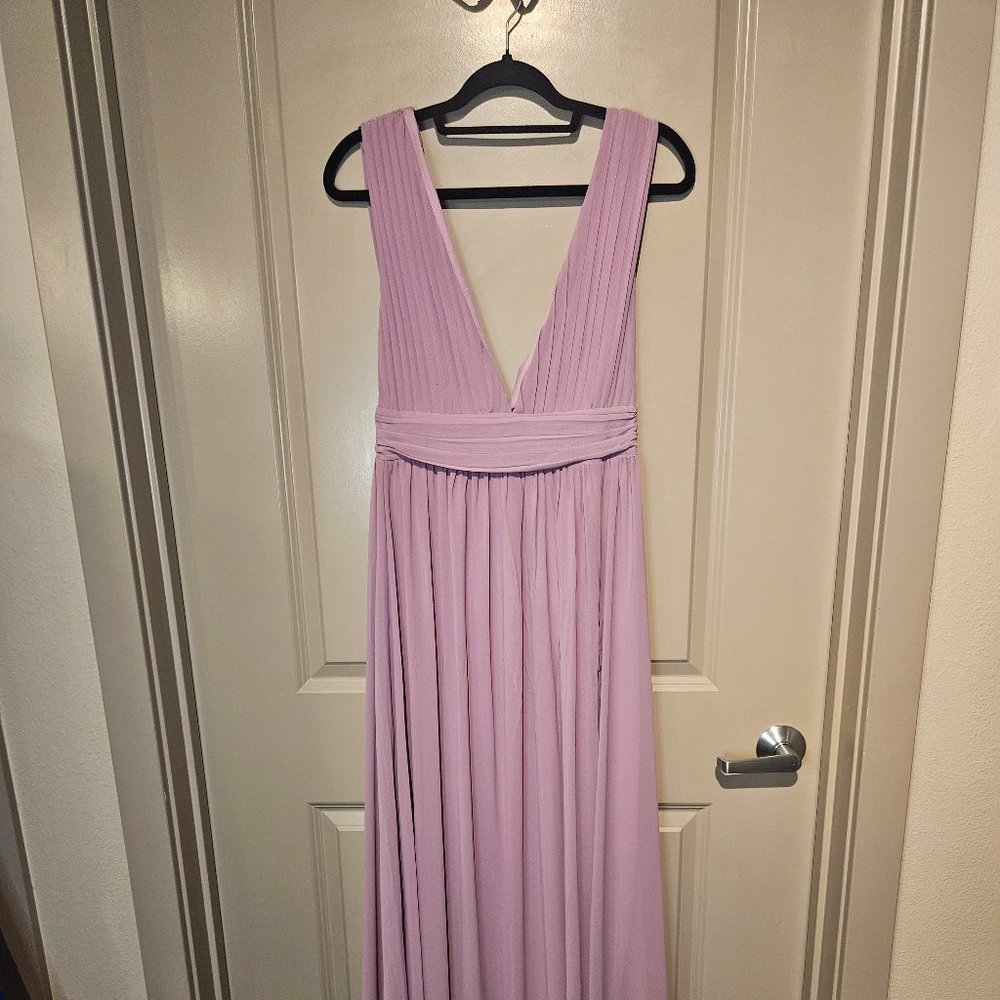 LOVE by DESIGN Athen Plunging V-Neck Maxi Dress NWOT